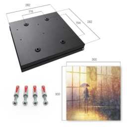 Warm Melancholy Key Cabinet For Home, Yellow Box Watercolor Abstraction, Lovers Of Peace & Reflection - thumbnail 4