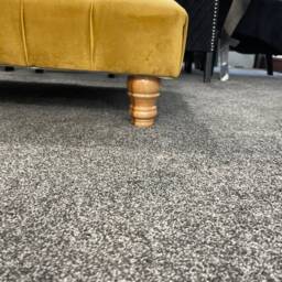 Handmade Chesterfield Footstool Coffee Table in Plush/Soft Velvet Wooden Colour Feet - thumbnail 3