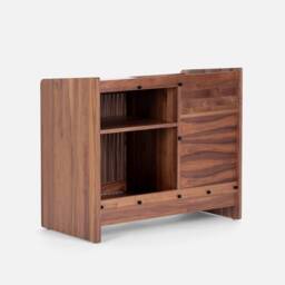 Fuse - Record Storage Crafted Walnut Cabinet For Turntables - thumbnail 4