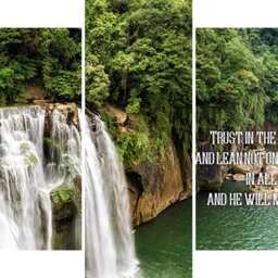 Proverbs 35-6 #25 Niv Trust in The Lord Bible Verse Canvas - Christian Scripture Religious Wall Art Home Decor Paintings - thumbnail 3