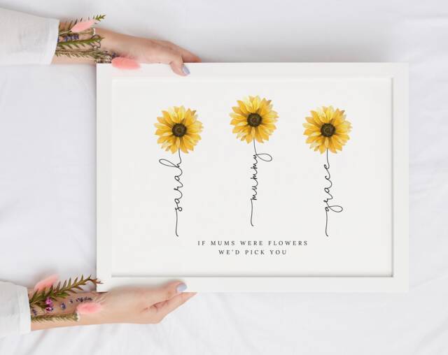 Mothers Day Gift, Mother Personalised Mum Print, Mother's Gift For Nanny, Mum's Birthday, Daughter Christmas Cp - image 1