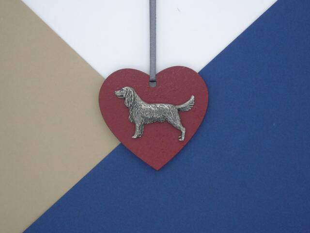 Springer Spaniel Wooden Heart - Christmas Ornament Tree Decoration Dog Hanging Mum Gift - image 1