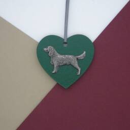 Springer Spaniel Wooden Heart - Christmas Ornament Tree Decoration Dog Hanging Mum Gift - thumbnail 2