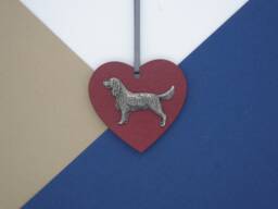 Springer Spaniel Wooden Heart - Christmas Ornament Tree Decoration Dog Hanging Mum Gift