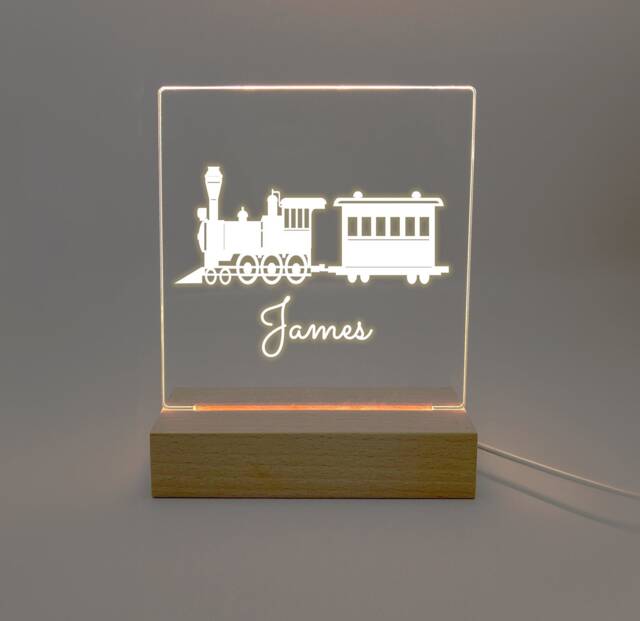 Personalised Children's Led Night Light Desk Up Sign Bedroom D??cor Various Designs Available For Girl Or Boy - image 1