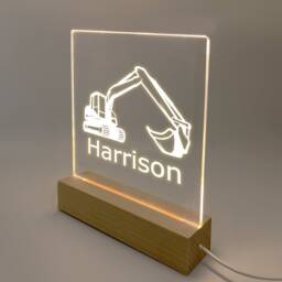 Personalised Children's Led Night Light Desk Up Sign Bedroom D??cor Various Designs Available For Girl Or Boy - thumbnail 3