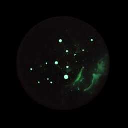 Virgo Constellation Big Wall Clock Glow in The Dark Celestial Space Art, 4 Sizes - thumbnail 2