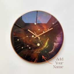 Virgo Constellation Big Wall Clock Glow in The Dark Celestial Space Art, 4 Sizes