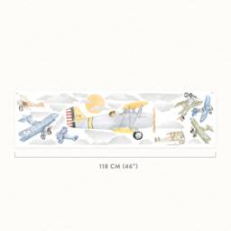 Dog Pilot Airplane Wall Decals, Plastic-Free Stickers - thumbnail 4