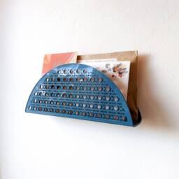 Arch Rattan Cane Acrylic Wall Mail Holder - thumbnail 1