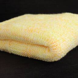 Hand Knit Baby Blanket - Sunshine Yellow - thumbnail 2