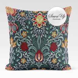Cushion Cover 29 Sizes William Morris Persian Natural Tapestry Cotton Handmade Floral Culture Farsi Gift - thumbnail 2