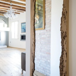 Large Wooden Mirror - thumbnail 3