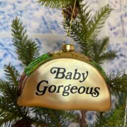 Baby Gorgeous Glitter Glass Taco Christmas Ornament - Rhoslc Real Housewives Salt Lake City Lisa Barlow - thumbnail 2