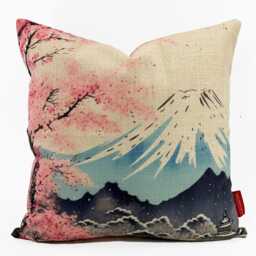 Japanese Decorative Pillows, Chinoiserie Cushion Covers, Throw Gifts, 18x18 Pillow Covers - thumbnail 2