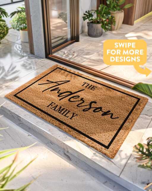 Porch Door Mat - Porchway Doormat Custom Decor For Your Home Personalized Entryway Entrance Rug - image 1