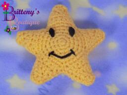 Baby Lovey Crochet Plush Night Star Fleece Security Blanket Snuggle Shower Gift