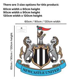 Newcastle United Football Club - Crest Wall Sticker Nufc Decal - thumbnail 2