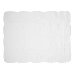Handmade Floral Embroidered Baby Quilt, 100% Cotton Crib Blanket - thumbnail 4