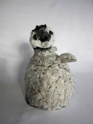 Ceramic Baby Penguin Sculpture, Stoneware Clay, House Or Garden - thumbnail 1