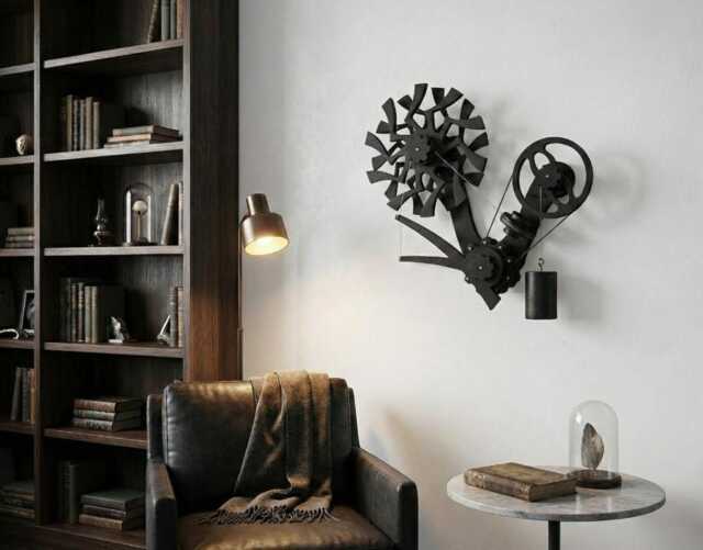 Minimalist Sagittarius Kinetic Wall Sculpture - Handmade Marble Run Art Piece - Limited Edition 3/150 - image 1