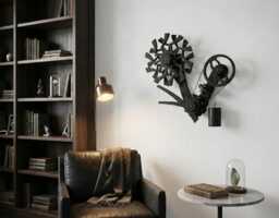 Minimalist Sagittarius Kinetic Wall Sculpture - Handmade Marble Run Art Piece - Limited Edition 3/150 - thumbnail 1