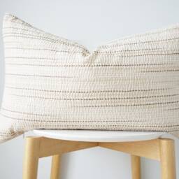 "Brown Tribal Hemp Hand Woven Natural Dye Color Pillow Cover 16"" X 26" - thumbnail 2