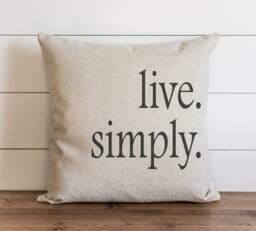 Live Simply 20 X Pillow Cover // Everyday Throw Gift Accent Cushion - thumbnail 1