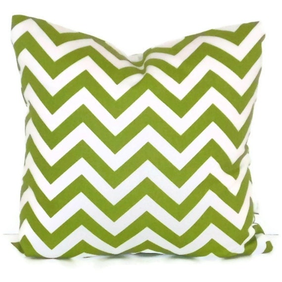 Premier Prints Zig Zag in Lime Green & White Chevron Pillow Cover 18 - image 1