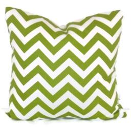 Premier Prints Zig Zag in Lime Green & White Chevron Pillow Cover 18 - thumbnail 1