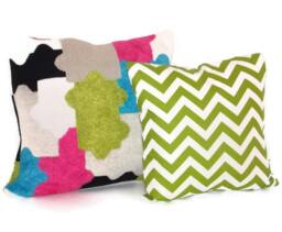 Premier Prints Zig Zag in Lime Green & White Chevron Pillow Cover 18 - thumbnail 4