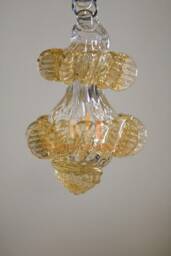 24 Karat Gold Murano Glass Chandelier - Venetian Style - thumbnail 2
