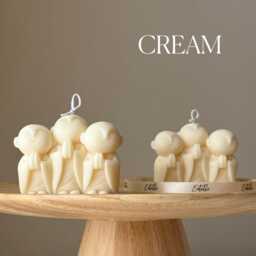 Handmade Monk Candle - Soy Wax Home Decor - thumbnail 3