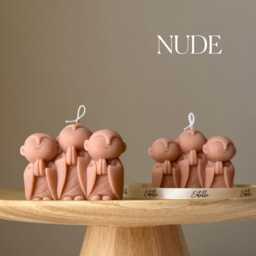 Handmade Monk Candle - Soy Wax Home Decor - thumbnail 2