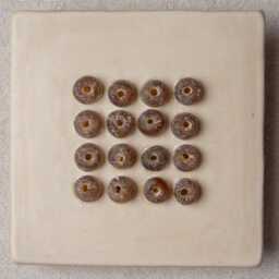 Mosaic Tile Wall Art Set Of 9, Mounted Art, 5 Inch Tiles - Made To Order Abacus - thumbnail 3