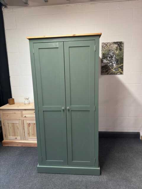 Solid Pine Pantry Unit, 90cm 120cm Kitchen Larder Cupboard, Custom Farrow Ball Storage - image 1