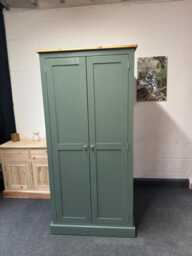 Solid Pine Pantry Unit, 90cm 120cm Kitchen Larder Cupboard, Custom Farrow Ball Storage