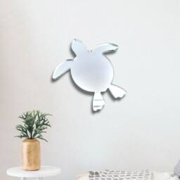 Turtle Acrylic Mirror Wall Art - Many Size & Colour Options - Bespoke Items Made - thumbnail 2