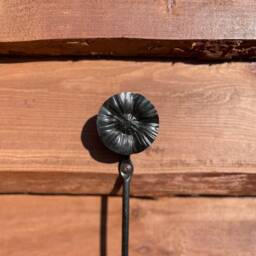 Hand Forged Wrought Iron Rustic Wall Candlestick - Sconce Made By Blacksmith. Durable Wall Mounting - thumbnail 2