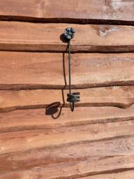 Hand Forged Wrought Iron Rustic Wall Candlestick - Sconce Made By Blacksmith. Durable Wall Mounting - thumbnail 1