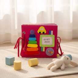 Toddler Quiet Book Montessori Sensory Book, 10 Pages - thumbnail 2