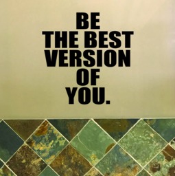 Fitness Studio Decor, Gym Wall Decal. Be The Best Version Of You. Inspirational Quote Sticker, Classroom Door Sign 157 - thumbnail 1
