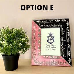 Photo Frame, Picture Frame, Hand Painted Embossed, For 7 X 5 Inch Picture, Frame Size 11 9 Inches, India Art, Christmas Gift.xmas - thumbnail 4