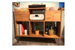Record Player Stand Handcrafted Turntable Cabinet With Vinyl Storage, Holder & Lp Storage Unit Customised Sizes/ Colours