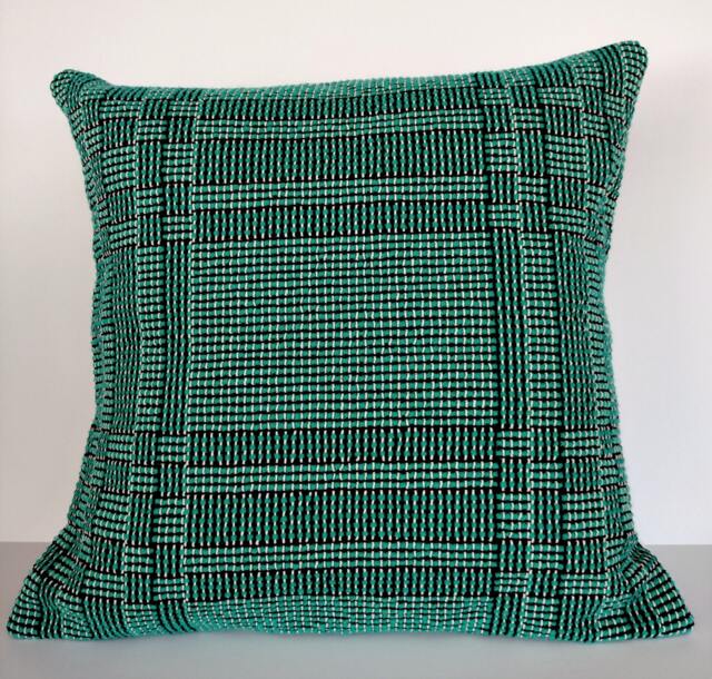 Teal Pillows - Colorful Pillow Log Cabin Design. #16W05 & #16W06 - image 1