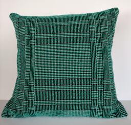 Teal Pillows - Colorful Pillow Log Cabin Design. #16W05 & #16W06