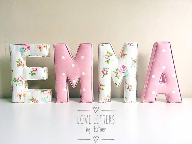 Fabric Letters, Wall Nursery Decor, Baby Gift, New Baby, Name, Name Gifts Girl, For Boys, Letters - image 1
