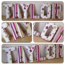 Fabric Letters, Wall Nursery Decor, Baby Gift, New Baby, Name, Name Gifts Girl, For Boys, Letters - thumbnail 3