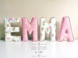 Fabric Letters, Wall Nursery Decor, Baby Gift, New Baby, Name, Name Gifts Girl, For Boys, Letters - thumbnail 1