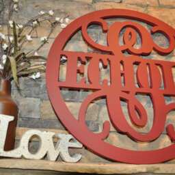 Personalized Wooden Name Sign, Wall Decor, Wedding Gift - thumbnail 3